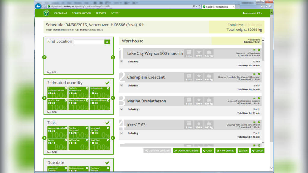 ICB - Green Box - The Cloud-Based Platform for Optimized Logistics of Recycling Companies